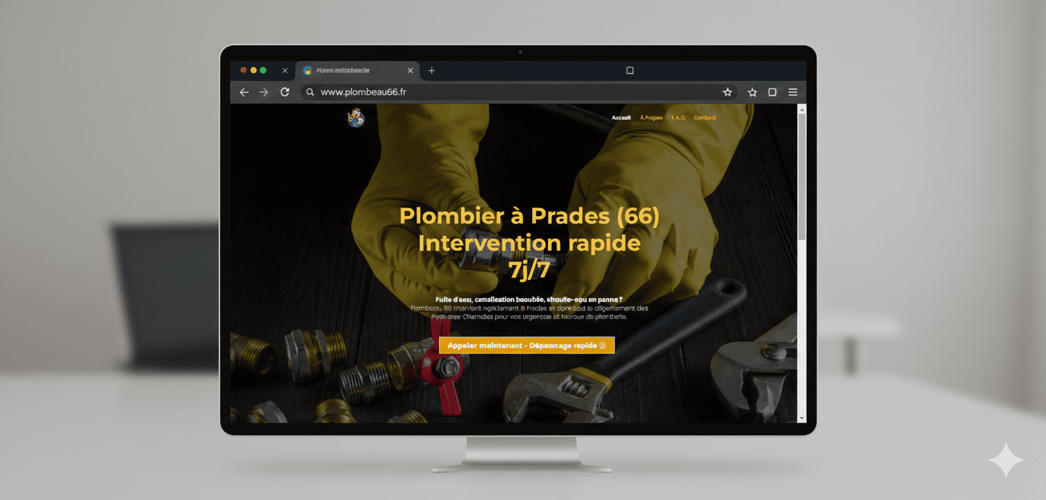 mockup site Plombaou