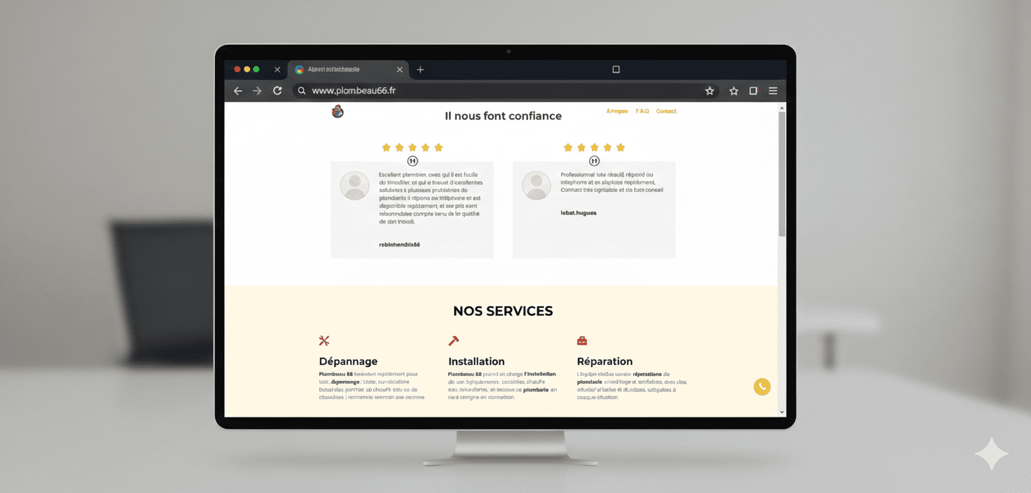 mockup site Plombaou
