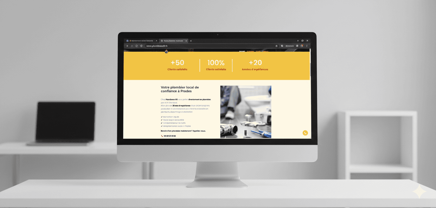 mockup site Plombaou